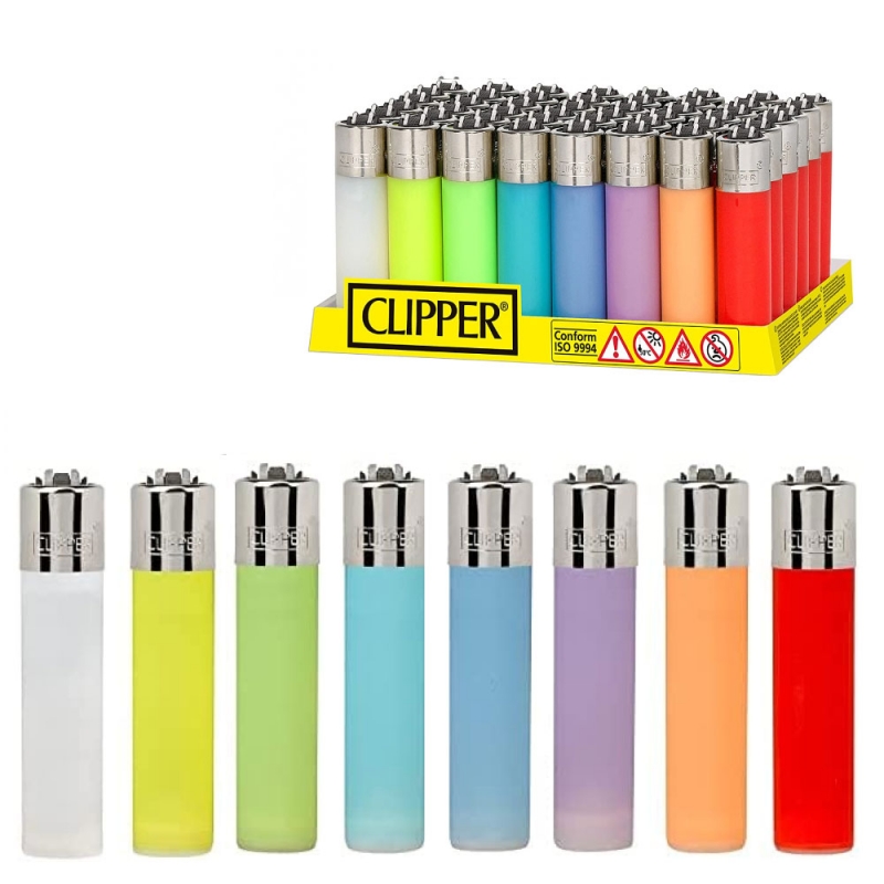 Clipper Pack de 48 Mecheros encendedores Clipper de colores translucidos  Pocket - AliExpress