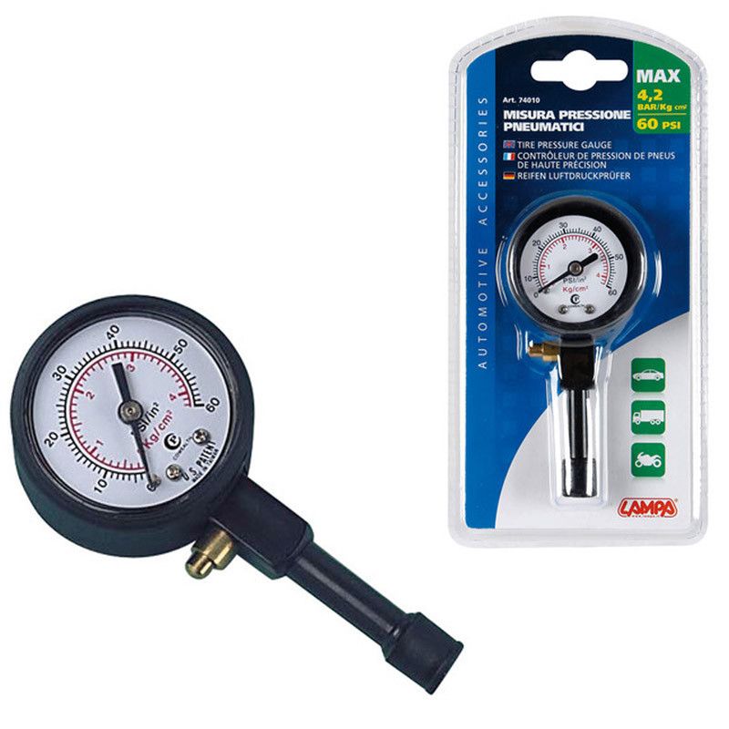 Manometro para medir la presion de neumaticos Motometer — Totcar